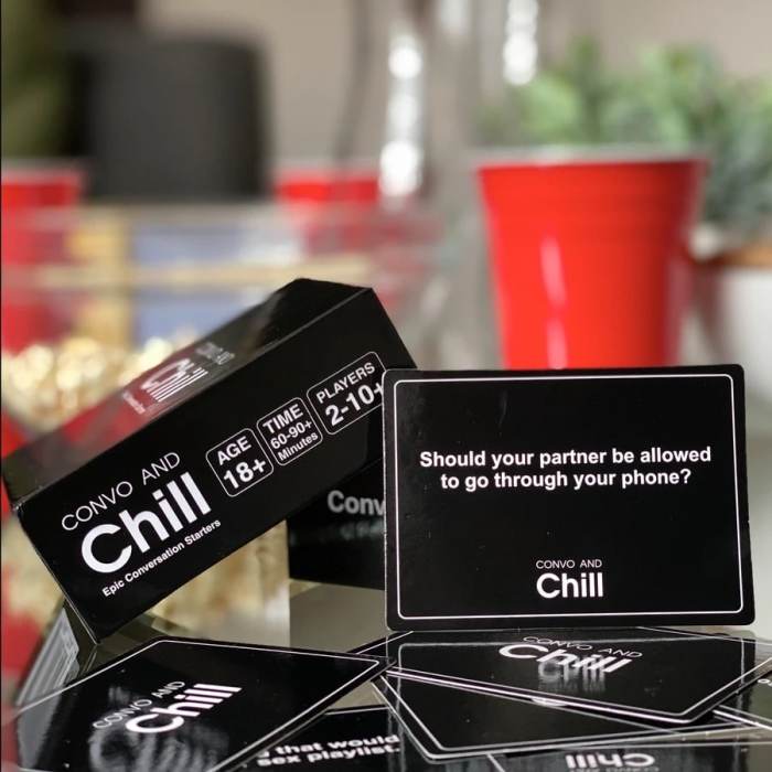 Convo and chill card game