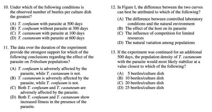 Ap biology unit 2 progress check mcq