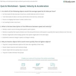 Practice acceleration math answer key