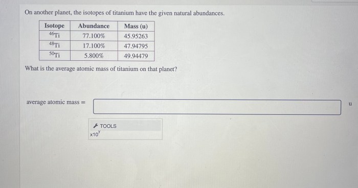 Isotopes solved abundances transcribed