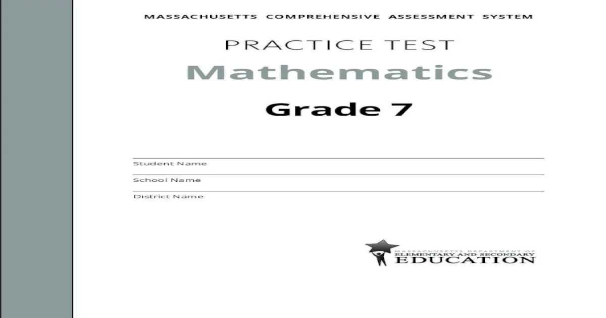 Mcas practice test math grade 10