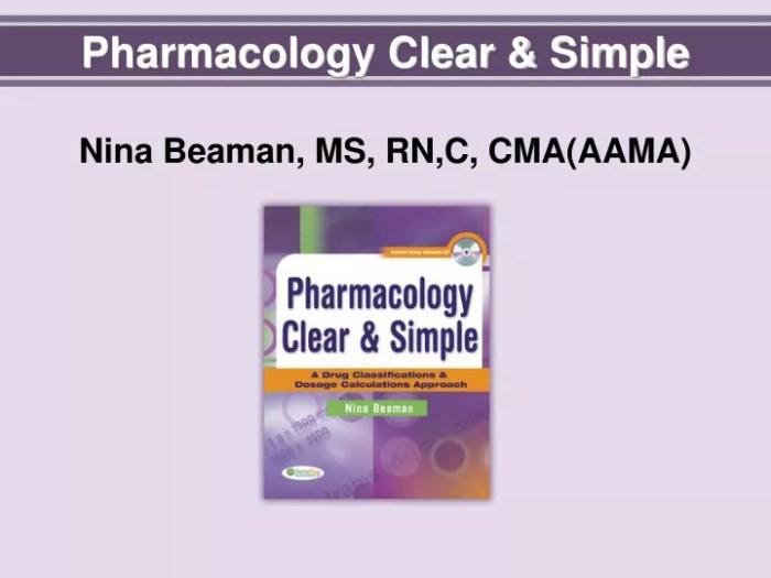 Pharmacology clear and simple 4th edition