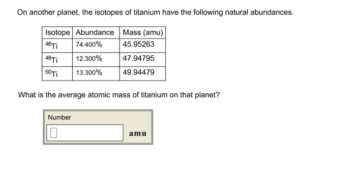 On another planet the isotopes of titanium