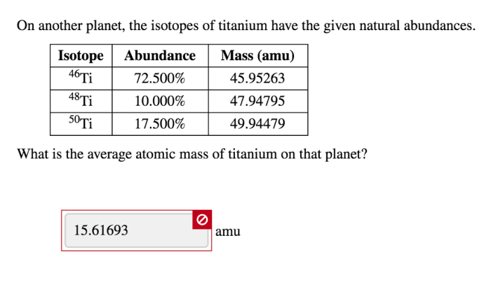 On another planet the isotopes of titanium