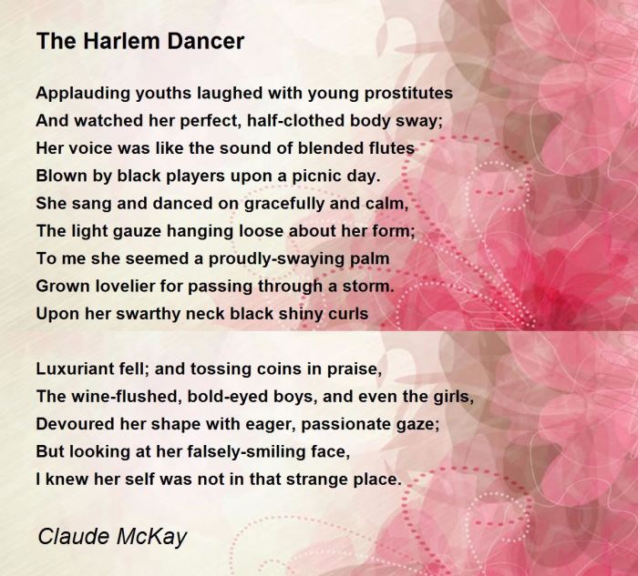 The harlem dancer by claude mckay