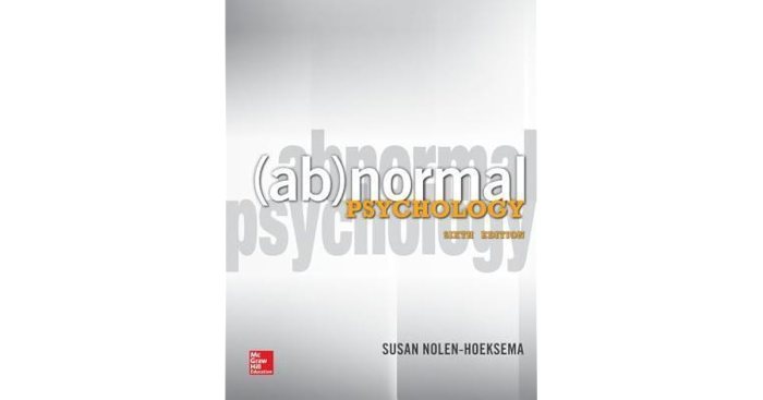 Abnormal psychology nolen hoeksema 9th edition