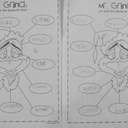 How the grinch stole christmas worksheets